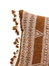 LUMBAR RUST BROWN WOOL PILLOW COVER - Krinto.com