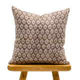 JASMIN IN RUST TERRA COTTA FLORAL PILLOW COVER - Krinto.com