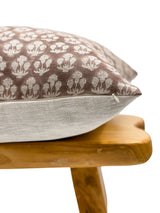 JASMIN IN RUST TERRA COTTA FLORAL PILLOW COVER - Krinto.com
