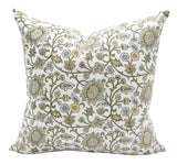 HARPER IN GREEN AND BLUE PILLOW COVER - Krinto.com