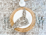 Grey Beige Tablecloth - Krinto.com