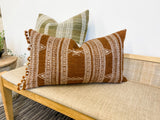 LUMBAR RUST BROWN WOOL PILLOW COVER - Krinto.com