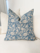LEYLA IN DENIM BLUE PILLOW COVER - Krinto.com