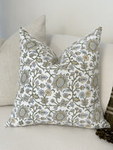 HARPER IN GREEN AND BLUE PILLOW COVER - Krinto.com