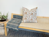 HARPER IN TERRACOTTA AND LIGHT GREEN PILLOW COVER - Krinto.com