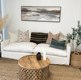 HARPER IN TERRACOTTA AND LIGHT GREEN PILLOW COVER - Krinto.com
