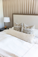 VISTA IN TAN BEIGE PILLOW COVER - Krinto.com