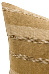Tan Beige striped pillow cover - Krinto.com