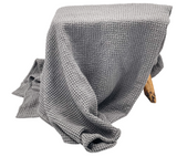 Oversized Linen Cotton Waffle Throw Blanket - Krinto.com