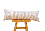 Extra Long White and Black Mudcloth Pillow Cover - Krinto.com