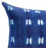 Extra Long Indigo Mudcloth Pillow Cover - Krinto.com