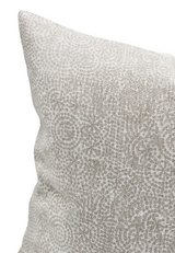 Wisteria White on Natural Linen Pillow Cover - Krinto.com