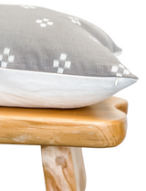 Blue Grey and White Dot Hmong Pillow Cover - Krinto.com