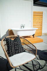 Mudcloth Black with White pattern Pillow Cover - Krinto.com