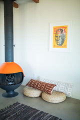 Brown Rust With Cream Chevrons Mudcloth Pillow Cover - Krinto.com