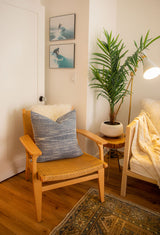 RUSTIC SOLIDS IN LIGHT BLUE PILLOW COVER - Krinto.com