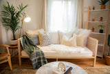 RUSTIC SOLIDS IN LIGHT BLUE PILLOW COVER - Krinto.com