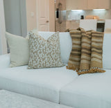 FLEUR IN WARM BEIGE PILLOW COVER - Krinto.com