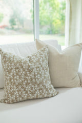 FLEUR IN WARM BEIGE PILLOW COVER - Krinto.com