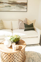 Magnolia Beige Grey Pillow Cover - Krinto.com