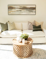 Magnolia Beige Grey Pillow Cover - Krinto.com