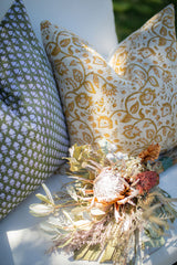 Verona in Khaki Olive and Mustard PILLOW COVER - Krinto.com