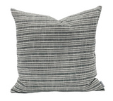 Black and Cream Striped Woven Pillow Cover - Krinto.com