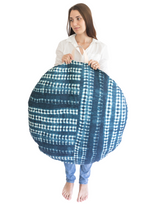 Designer Indigo floor pillow - Krinto.com