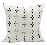 Black Crosses on Cream White pillow Cover - Krinto.com