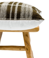 UMBER BROWN VINTAGE INDIAN WOOL PILLOW COVER - Krinto.com
