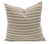 Cream and Brown Throw Pillow Cover - Krinto.com