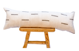 Grey Lines on White Mudcloth Pillow Cover - Krinto.com
