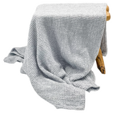 Oversized Linen Cotton Waffle Throw Blanket - Krinto.com