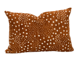 Rust Brown with Dots Mudcloth Pillow Cover - Krinto.com