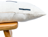 Extra Long White Mudcloth Pillow - Krinto.com