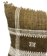 DARK BROWN WOOL EXTRA LONG PILLOW COVER - Krinto.com