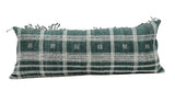 MUTED TEAL-GREY WOOL EXTRA LONG PILLOW COVER - Krinto.com