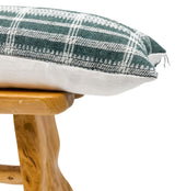MUTED TEAL-GREY WOOL EXTRA LONG PILLOW COVER - Krinto.com