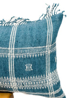 LIGHT BLUE WOOL EXTRA LONG PILLOW COVER - Krinto.com