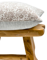 Raya in tan beige pillow cover - Krinto.com