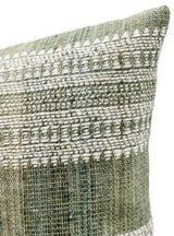 LUMBAR LIGHT GREEN INDIAN WOOL PILLOW COVER - Krinto.com