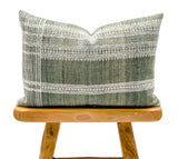 LUMBAR LIGHT GREEN INDIAN WOOL PILLOW COVER - Krinto.com