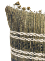 LUMBAR EARTHY BROWN WOOL PILLOW COVER - Krinto.com