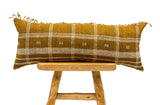 EXTRA LONG MUSTARD SAFFRON WOOL PILLOW COVER - Krinto.com