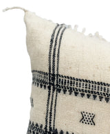 CREAM WHITE WOOL EXTRA LONG PILLOW COVER - Krinto.com