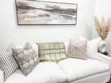 Raya in tan beige pillow cover - Krinto.com