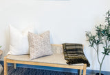Raya in tan beige pillow cover - Krinto.com