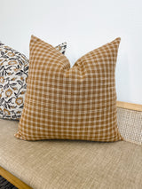 Agatha in warm tan pillow cover - Krinto.com