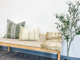 LUMBAR CREAM AND TAN INDIAN WOOL PILLOW COVER - Krinto.com