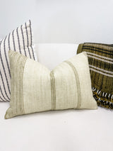 LUMBAR CREAM AND TAN INDIAN WOOL PILLOW COVER - Krinto.com